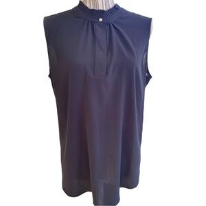 Calvin Klein blouse,size L, sleeveless, ruffle collar, excellent condition